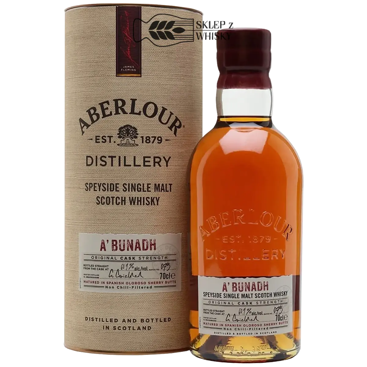 Aberlour A'bunadh Speyside single malt scotch whisky, 700 ml, w pudełku