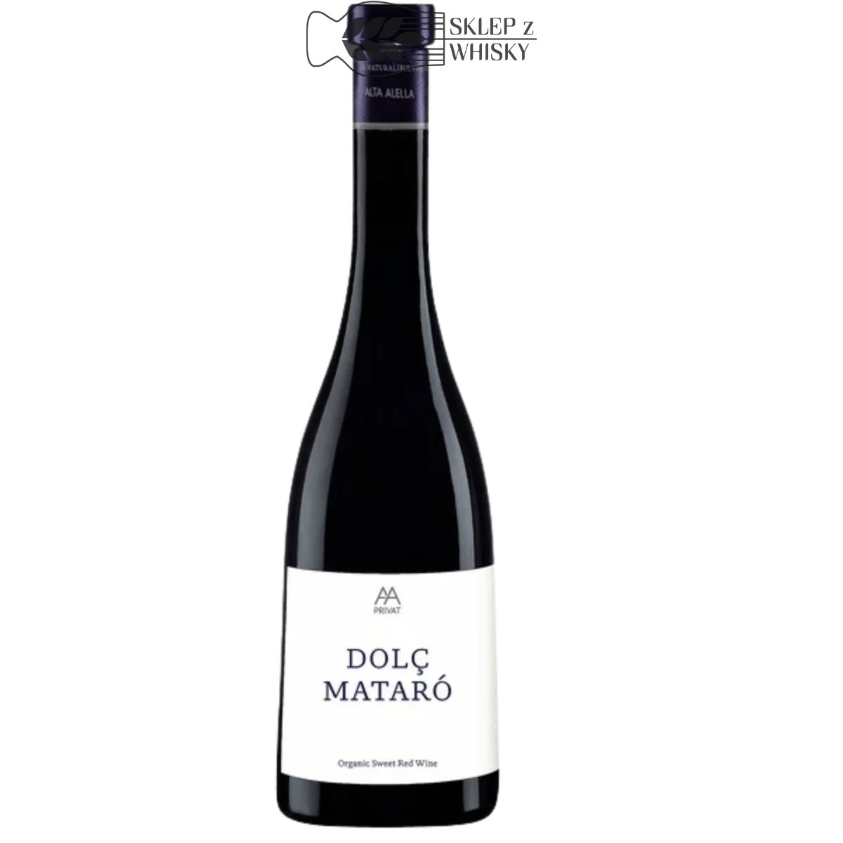 Alta Alella Dolç Mataró, 375 ml, hiszpańskie czerwone wino słodkie w eleganckiej butelce.