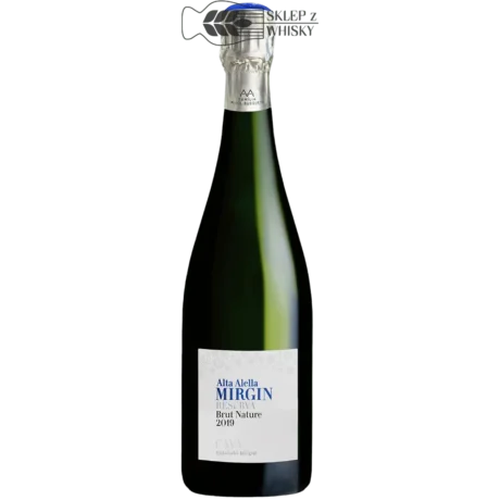 Alta Alella Mirgin Reserva, 750 ml, hiszpańska cava brut nature w eleganckiej butelce.