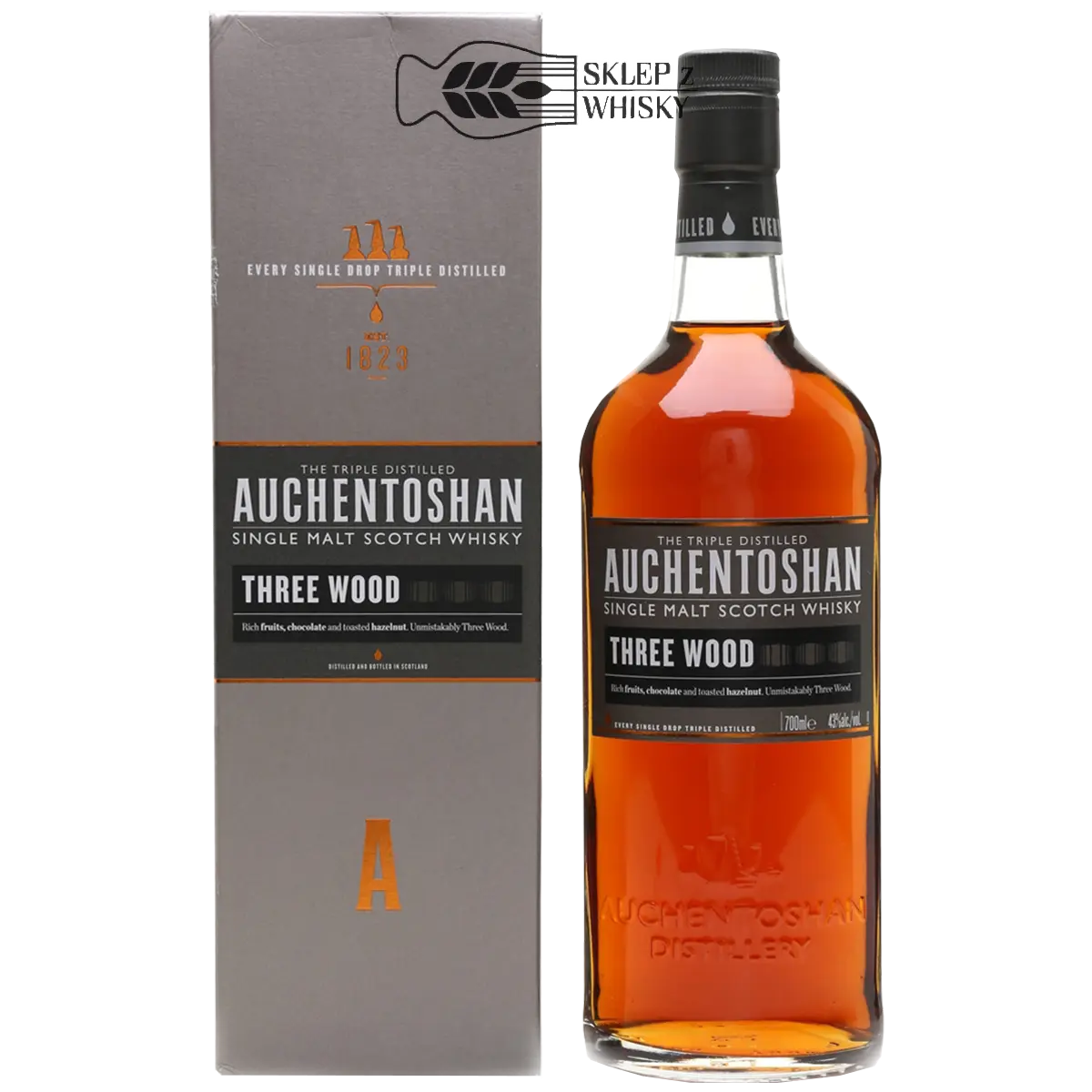 Auchentoshan Wood 43% | | Sklep | Three Whisky z 0,7l