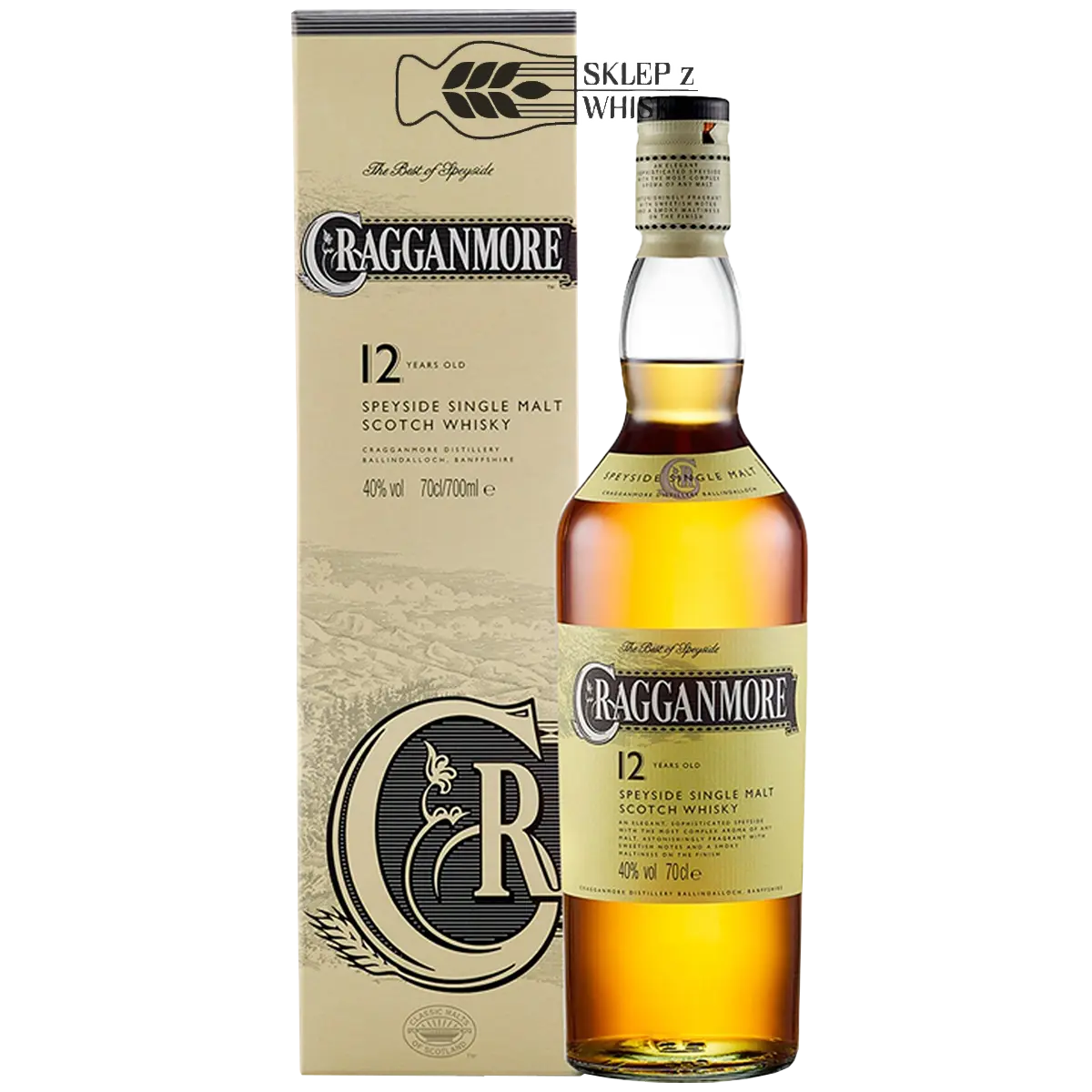 Cragganmore 12 YO 700 ml z pudełkiem