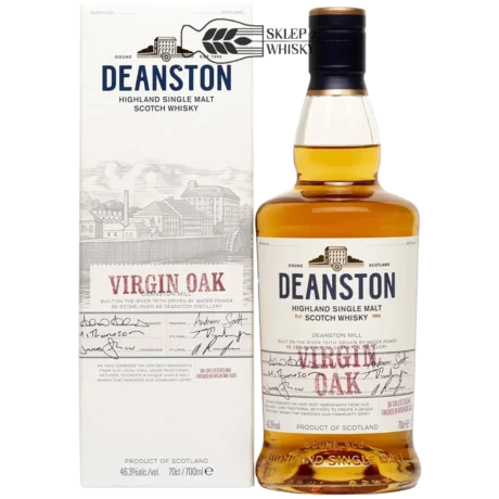 Deanston Virgin Oak - szkocka whisky single malt z regionu Highlands, 700 ml, w pudełku