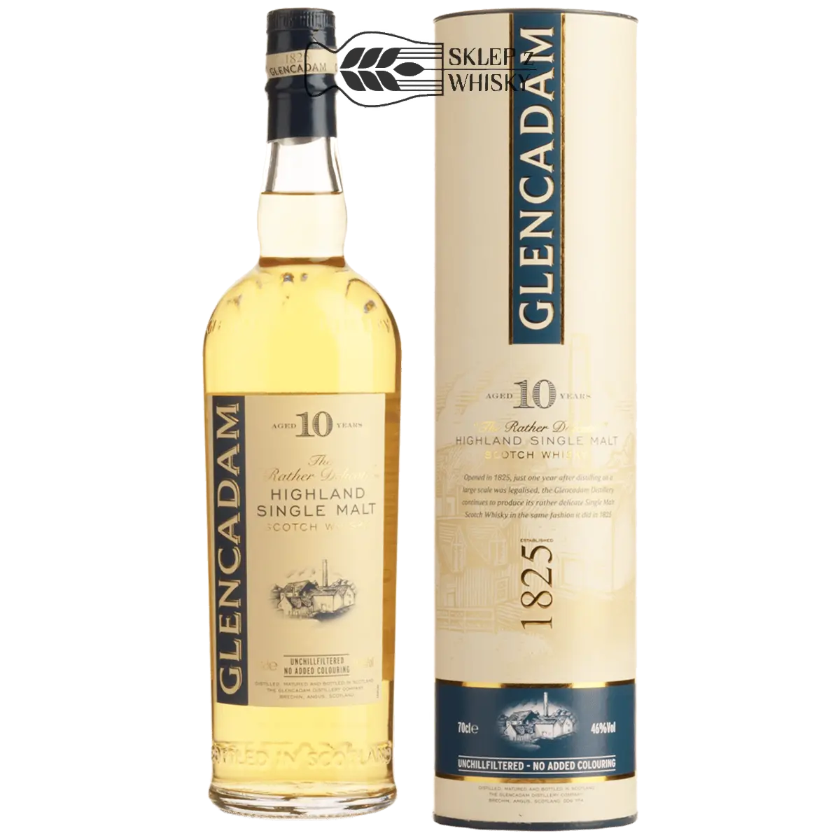 Glencadam 10 letnia szkocka whisky single malt z regionu Highlands, 700 ml, w pudełku