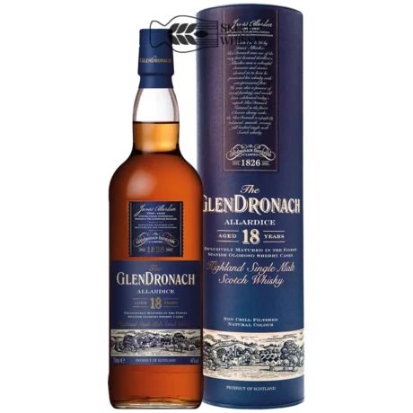 Glendronach 18 YO Allardice - szkocka whisky single malt z regionu Highlands, 700 ml, w pudełku