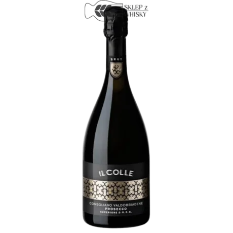 Butelka wina Il Colle Prosecco Conegliano Valdobbiadene Superiore Brut o pojemności 750 ml.