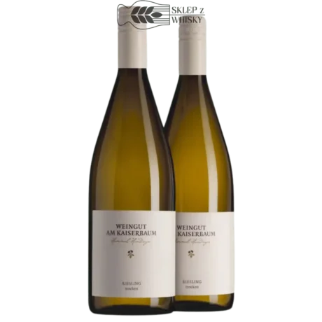 Weingut am Kaiserbaum Riesling Trocken, 1L, niemieckie białe wino wytrawne w eleganckiej butelce.