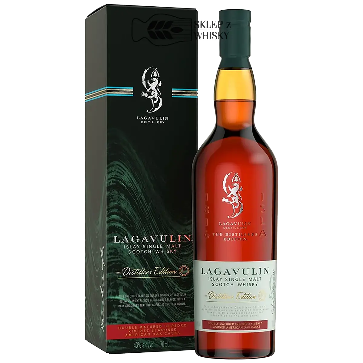 Lagavulin Distillers Edition 2022 - szkocka whisky single malt z regionu Islay, 700 ml, w pudełku