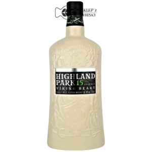 Highland Park 15-letnia szkocka whisky single malt z Orkadów w białej ceramicznej butelce