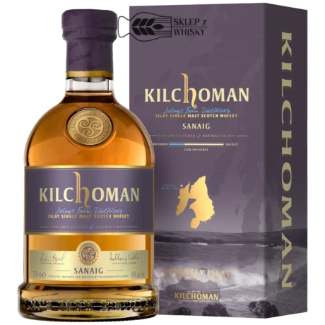 Kilchoman Sanaig szkocka whisky single malt z regionu Islay, 700 ml w pudełku