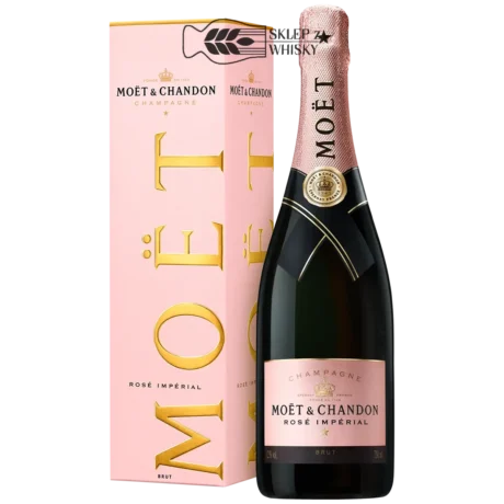 Moet & Chandon Rose Imperial — Francuskie wino musujące, szampan, 750 ml z pudełkiem