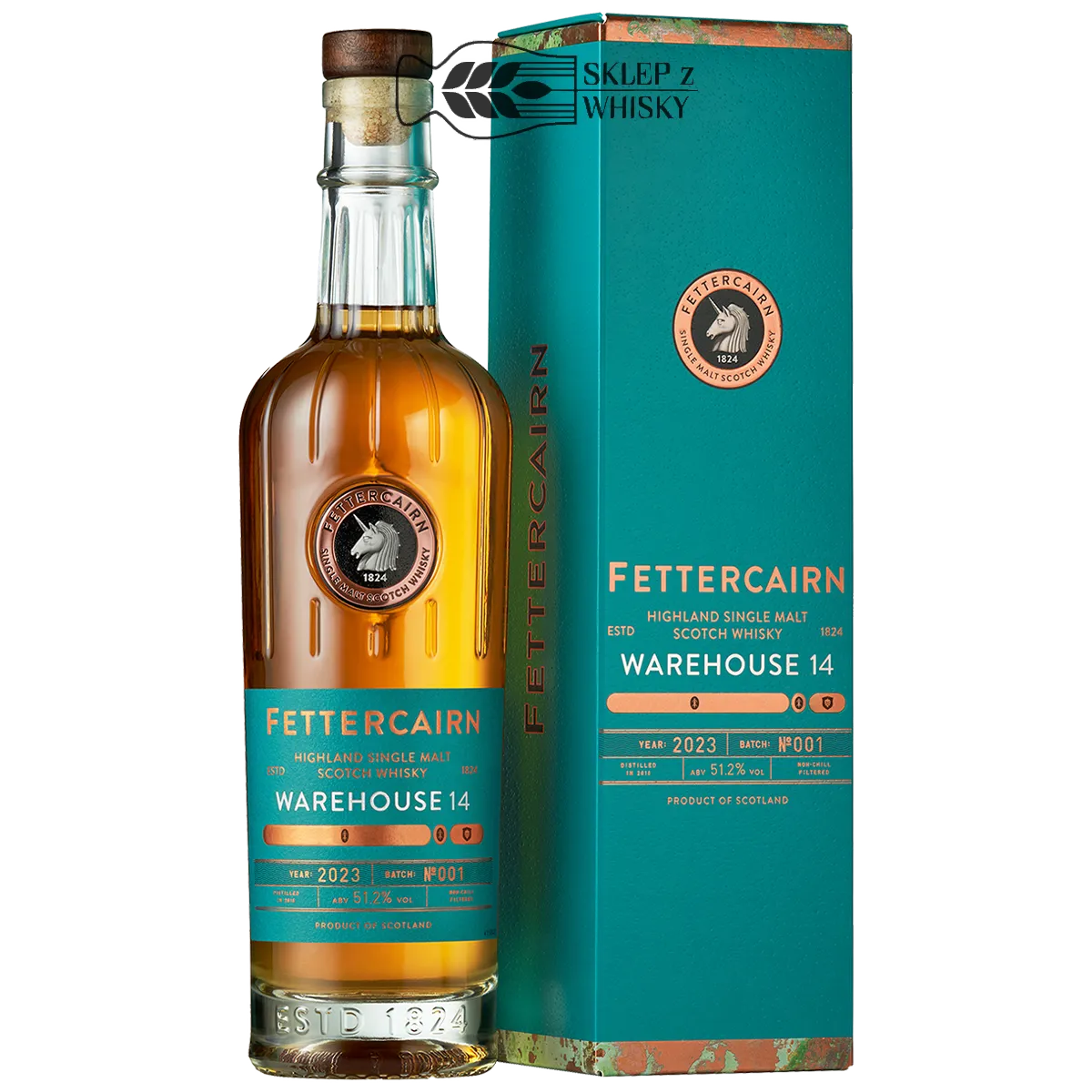Fettercairn Warehouse 14 - szkocka whisky single malt z regionu Highlands, 700 ml, w pudełku