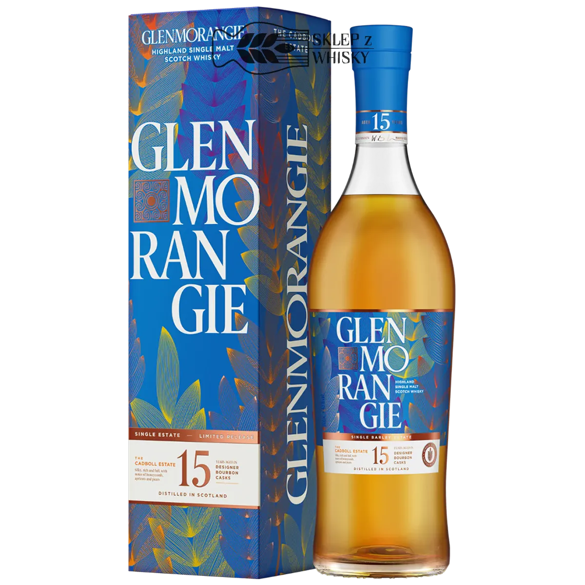 Glenmorangie Cadboll Estate 15 YO - Highland single malt scotch whisky, 700 ml, w pudełku