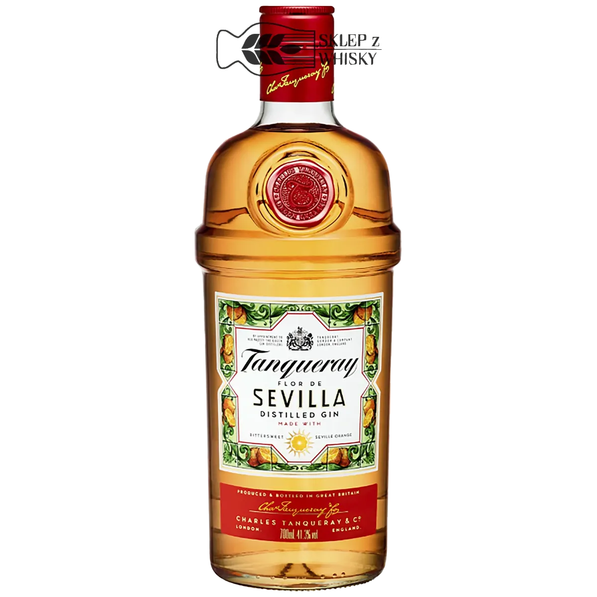 Tanqueray Flor de Sevilla - gin destylowany, pomarańczowy, 700 ml