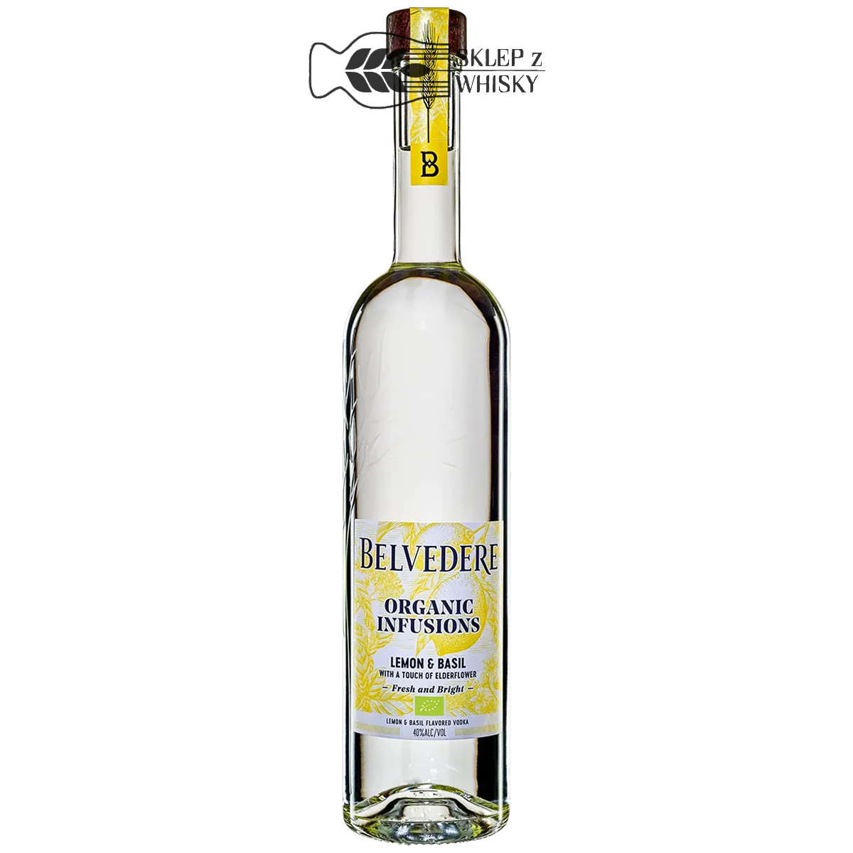 Belvedere Organic Infusions Lemon & Basil — Polska Wódka smakowa, butelka 700 ml