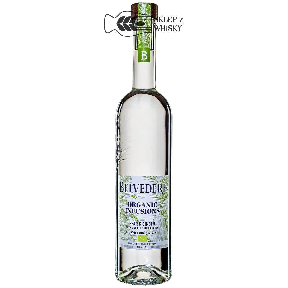 Belvedere Organic Infusions Pear & Ginger — Polska Wódka smakowa, butelka 700 ml