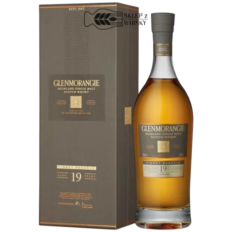 Glenmorangie 19 YO Finest Reserve - Highland single malt scotch whisky, 700 ml, pudełko