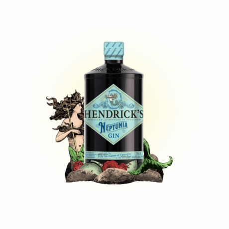 Hendrick's Gin Neptunia — Szkocki Gin współczesny, butelka 700 ml, beautyshot, dekoracje