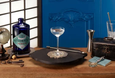 Hendrick's Gin Orbium — Szkocki Gin współczesny, butelka 700 ml, beautyshot, drink, martini