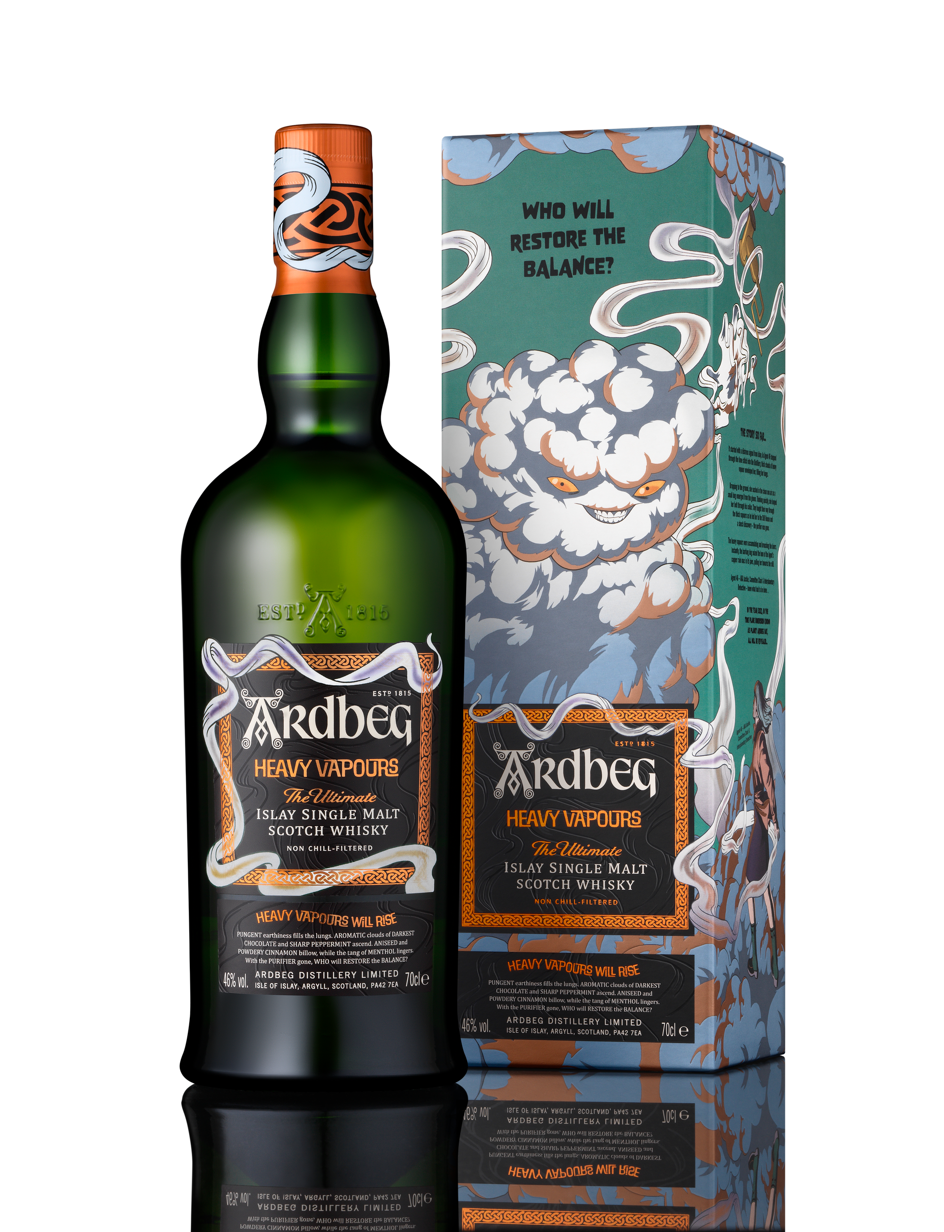 Ardbeg Heavy Vapors — szkocka whisky single malt z regionu islay, butelka 700 ml, pudełko