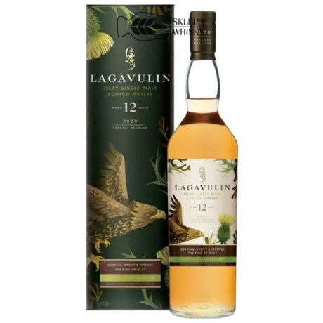 Lagavulin 12 YO Diageo Special Release (DSR) 2020 - szkocka whisky single malt z regionu Islay, 700 ml, w pudełku