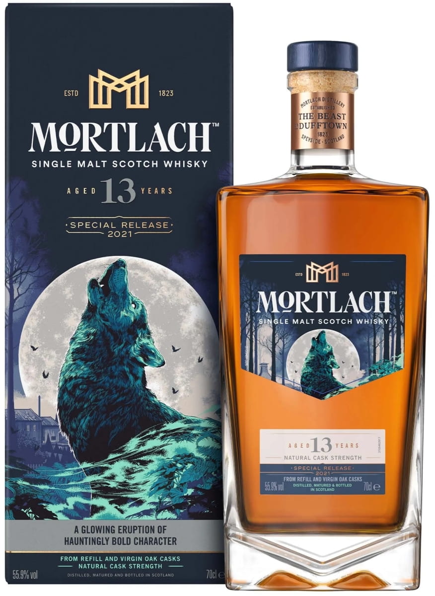 Mortlach 13 YO Diageo Special Release (DSR) 2021 - szkocka whisky single malt z regionu Speyside, 700 ml, pudełko