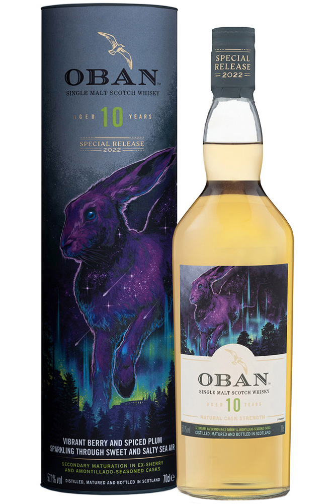 Oban 10 YO Diageo Special Release (DSR) 2022 - szkocka whisky single malt z regionu Highland, 700 ml, w pudełku