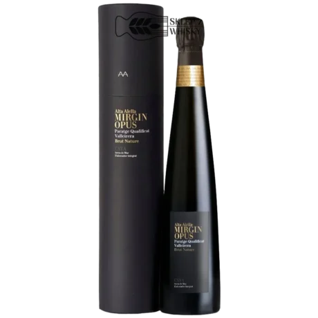 Alta Alella Mirgin Opus — hiszpańskie wino musujące, cava, białe, wytrawne, butelka 750 ml, pudełko