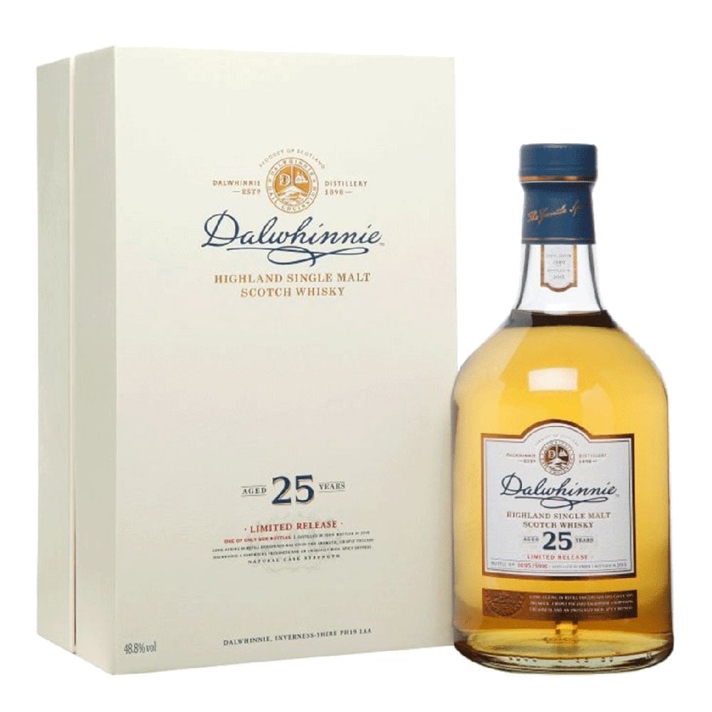 Dalwhinnie 25-letnia - szkocka whisky single malt z regionu Highlands, 700 ml, w pudełku