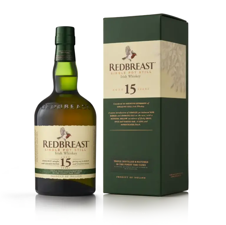 Redbreast 15 YO - irlandzka whiskey single pot still, 700 ml, w pudełku