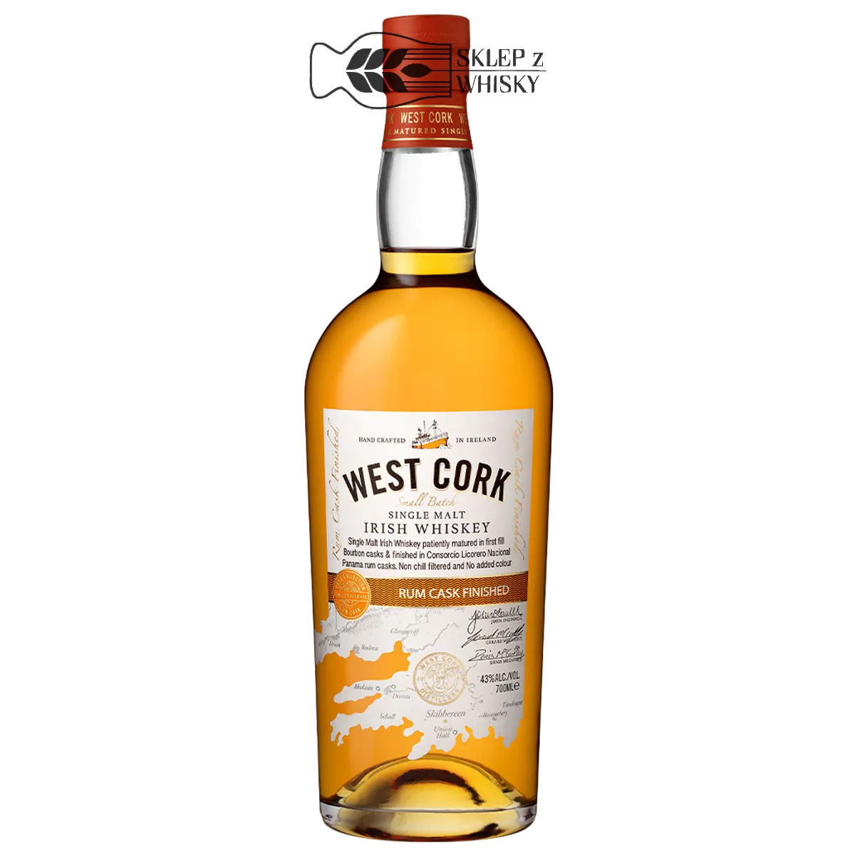 West Cork Rum Cask Finish 700 ml