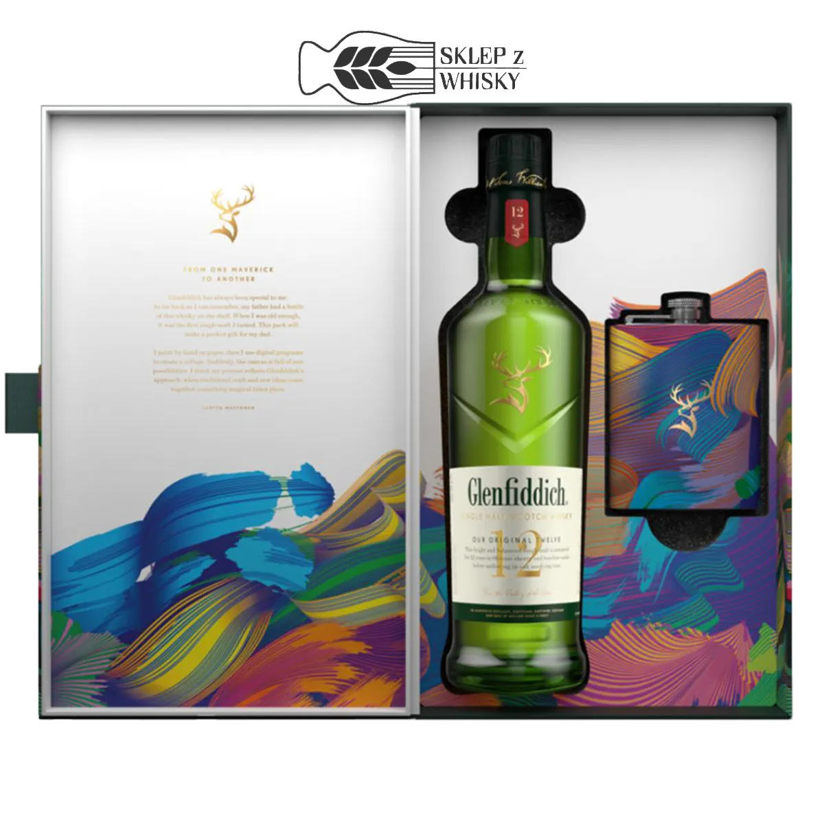 Glenfiddich 12YO Piersiówka 700ml