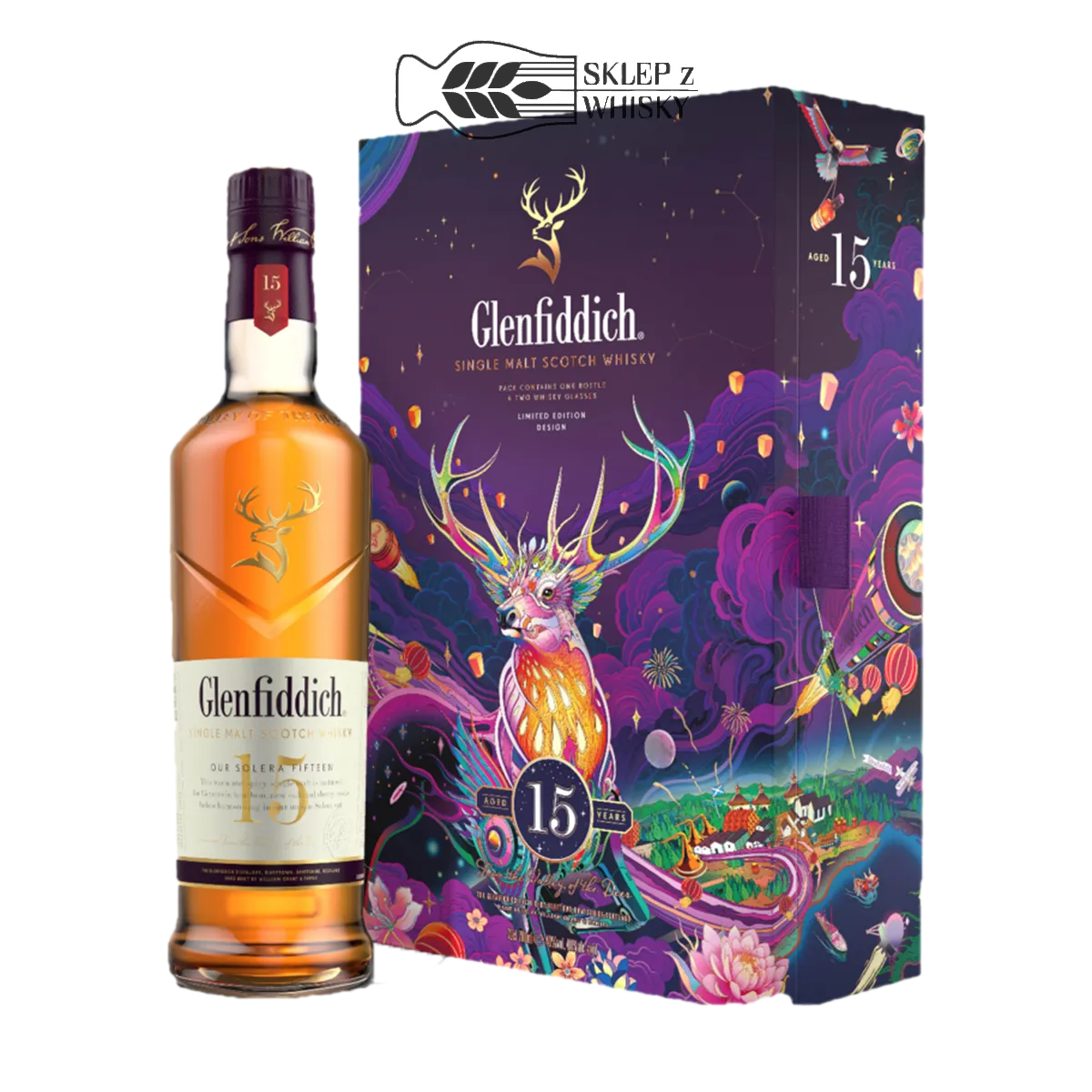 Glenfiddich 15YO Szklanki 700ml