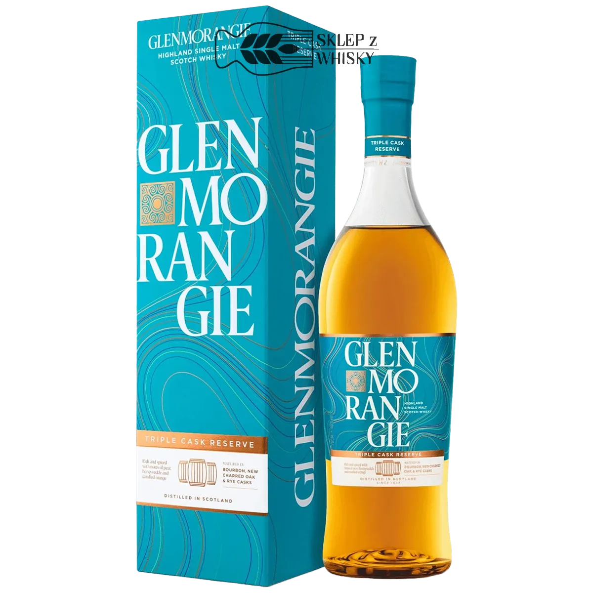 Glenmorangie Triple Cask Reserve - szkocka whisky single malt z regionu Highlands, 700 ml, w pudełku