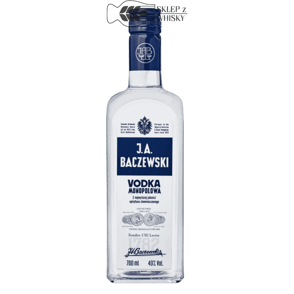 Baczewski Vodka czysta, 500 ml, w eleganckiej butelce