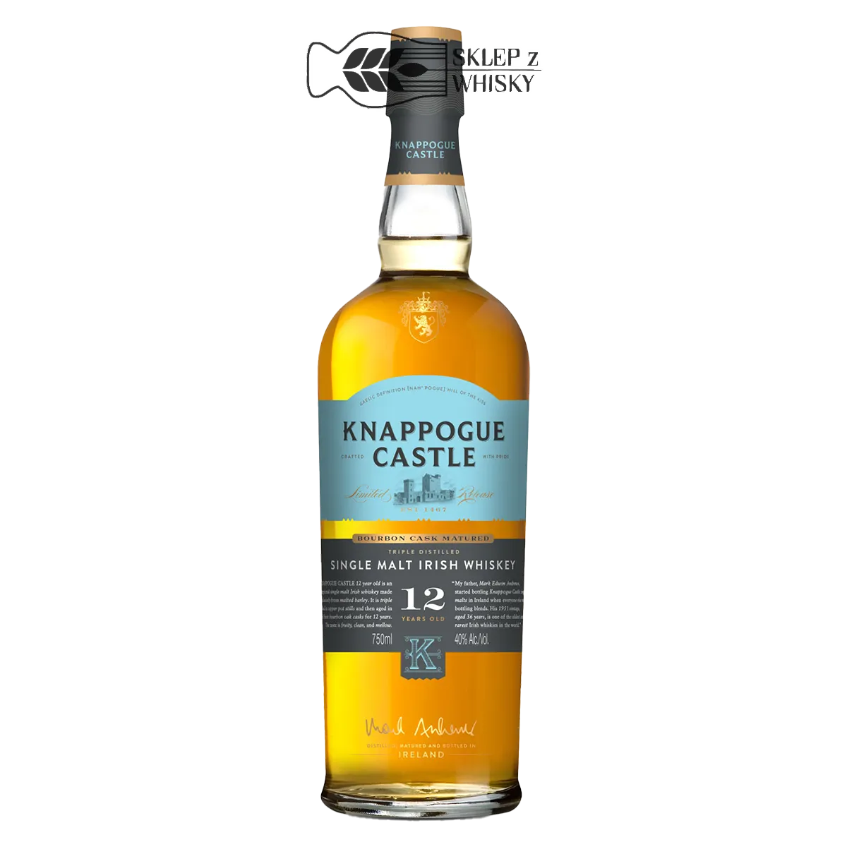 Knappogue Castle 12YO Bourbon Cask 700ml