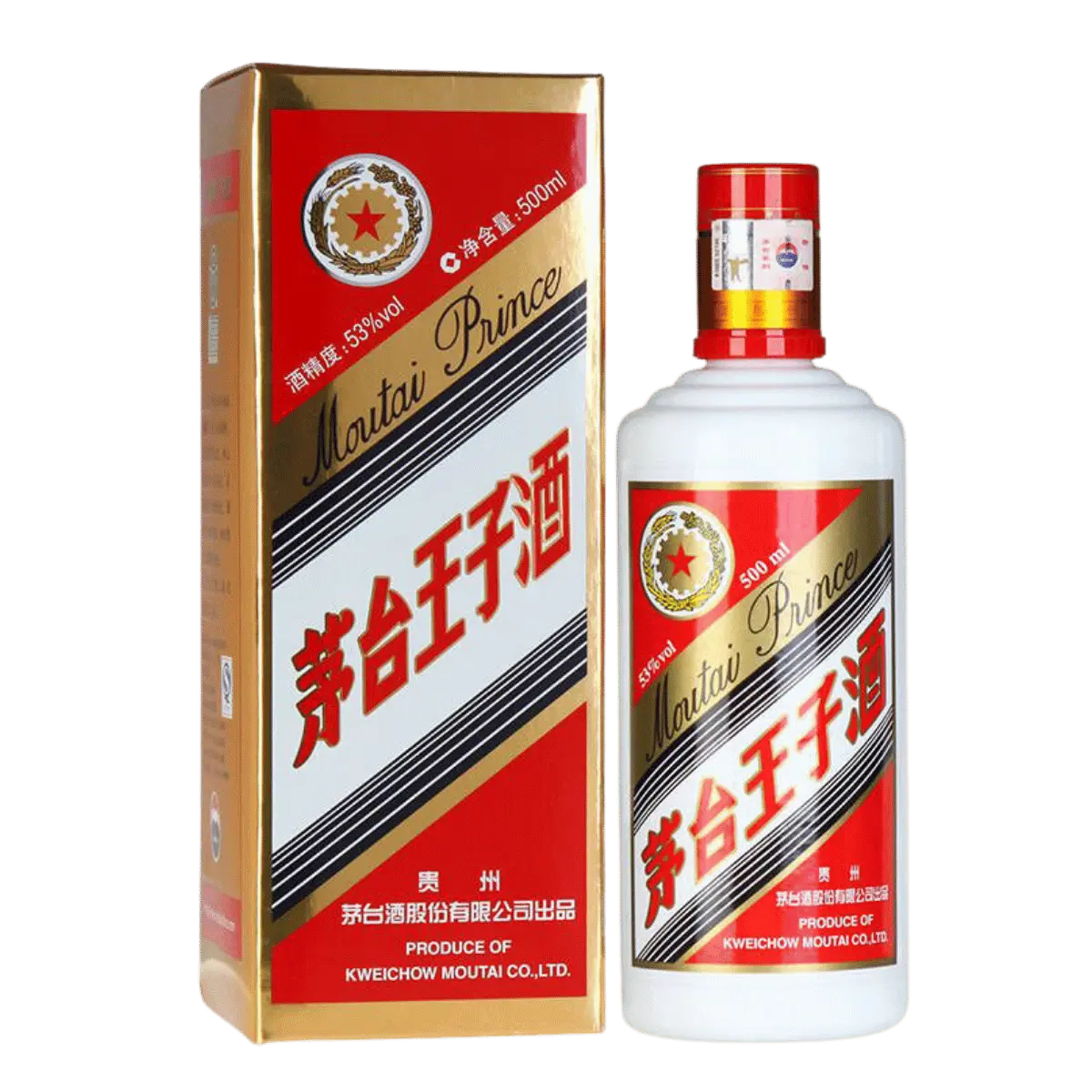 Moutai Prince Baijiu, 500 ml, chiński trunek o intensywnym smaku